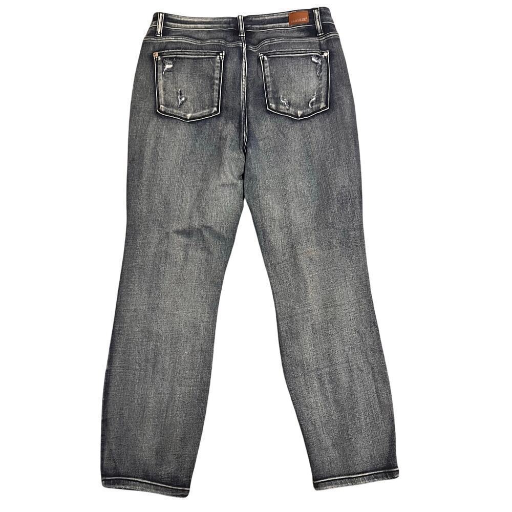 Judy Blue High Rise Distressed Boyfriend Jean.  Size 15/32 - Picture 2 of 7